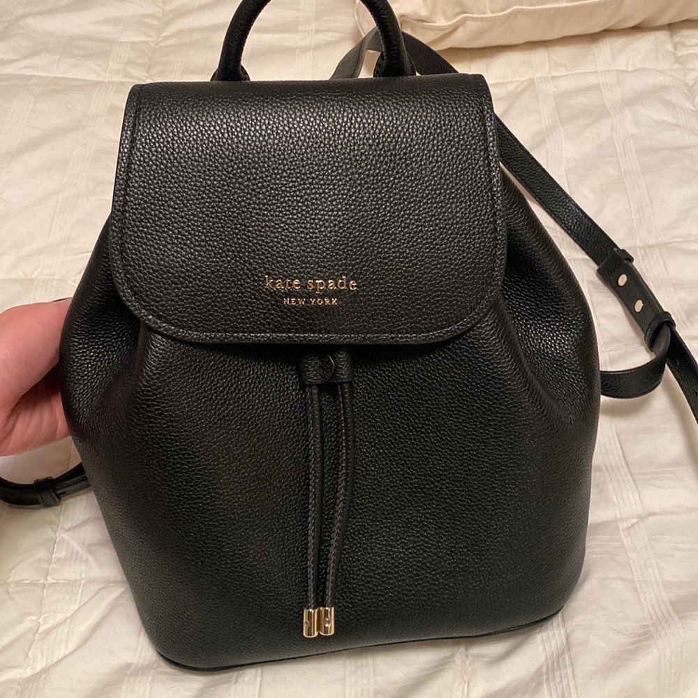 Kate Spade - Sinch Pebbled Leather Medium Flap Backpack